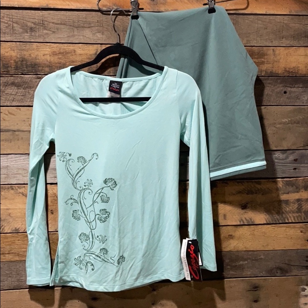 Capezio yoga/loungewear set (size 1/S 6-8) NWT